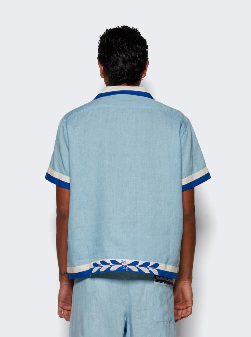 Bode Seedling Stripe Shirt - White