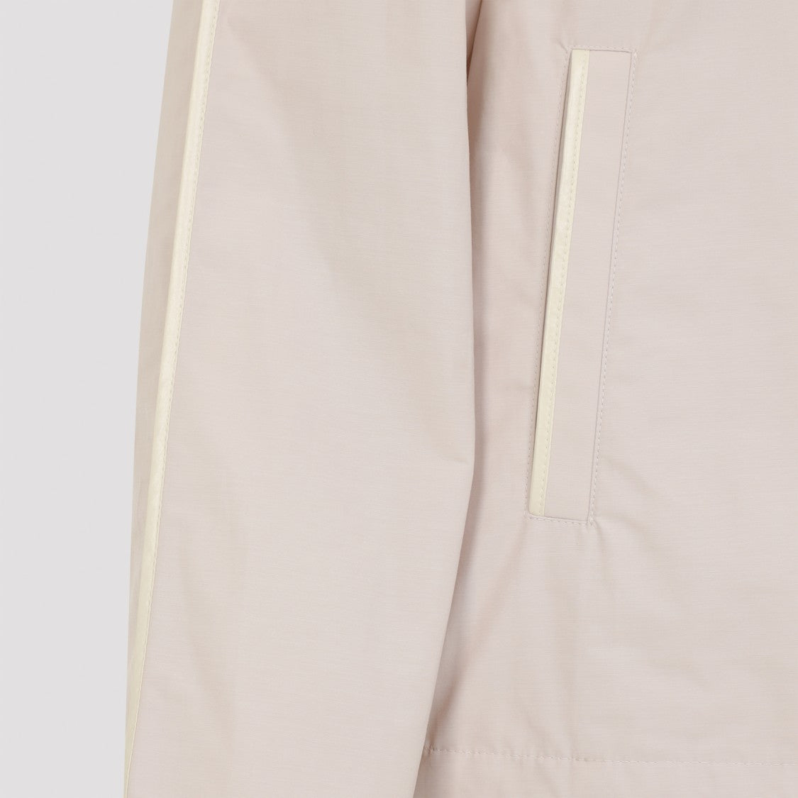 Moncler Lightweight Neutral-Finish Jacket With Drawstring Hood