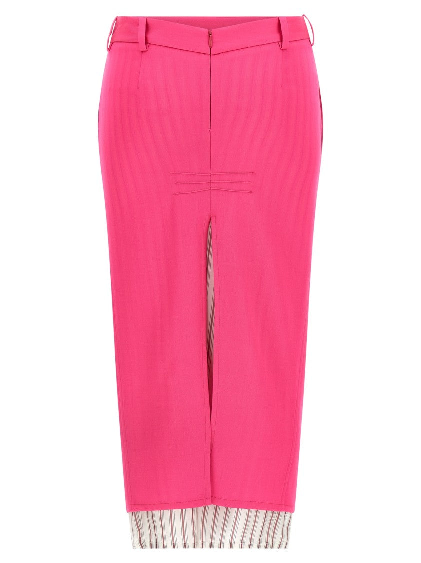 The Attico Double Layer Skirt