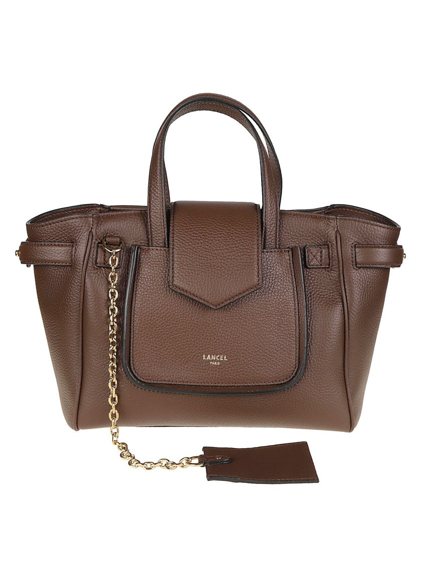 Lancel Thea Small Pebbled Cow Leather Handbag