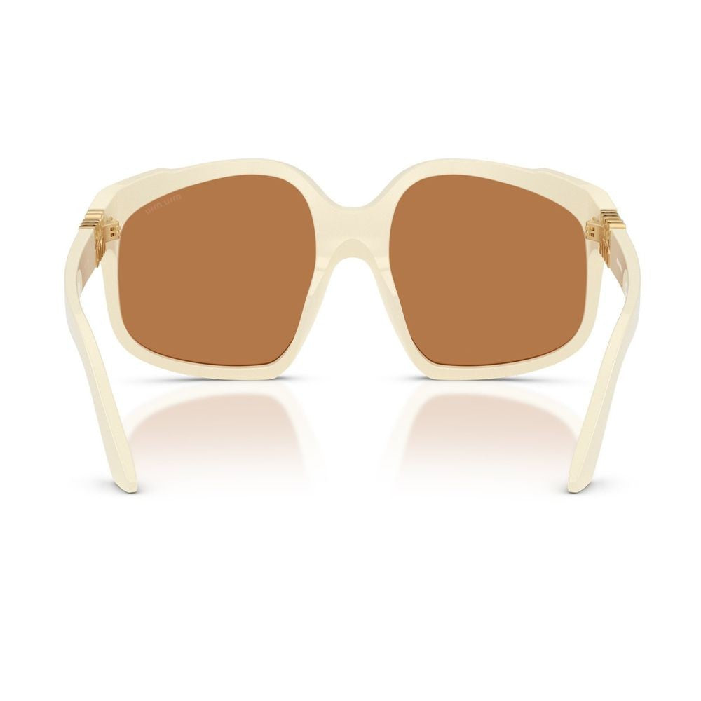 Miu Miu 0Mu A07s Ombre Oversized Square White Acetate Sunglasses