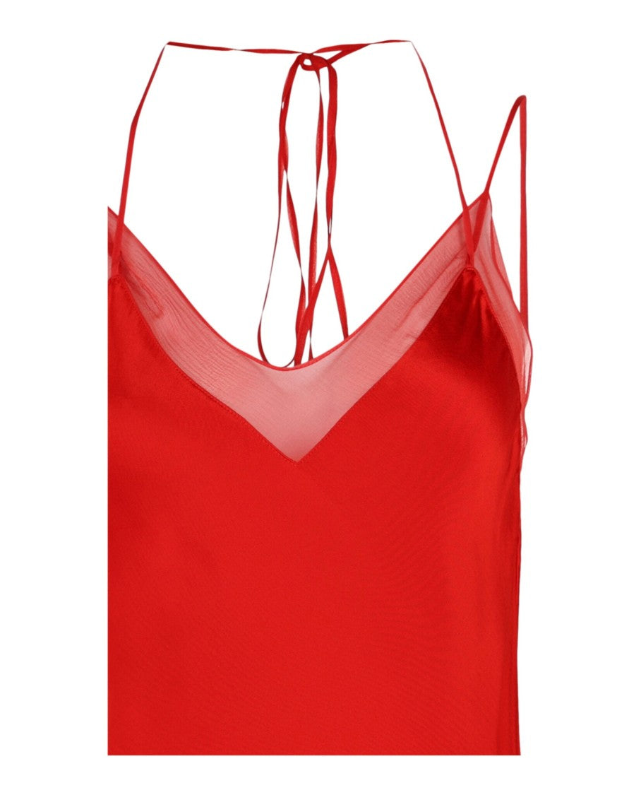 Ferragamo Satin V-Neck Camisole