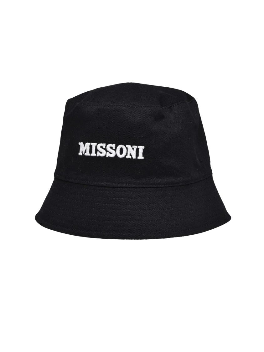 Missoni Multicolor Vibrant Zigzag Pattern Cotton Bucket Hat