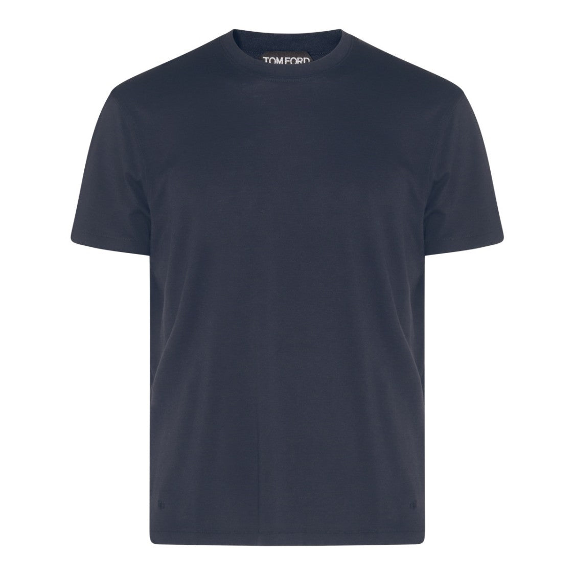 Tom Ford Navy Cotton Crewneck T-Shirt