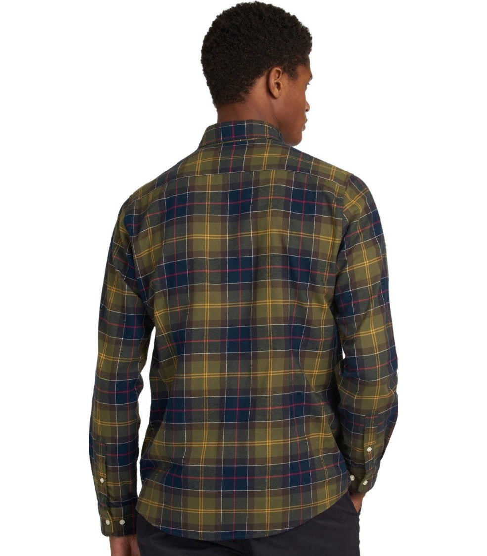 Barbour Fortrose Tartan Green Blue Shirt
