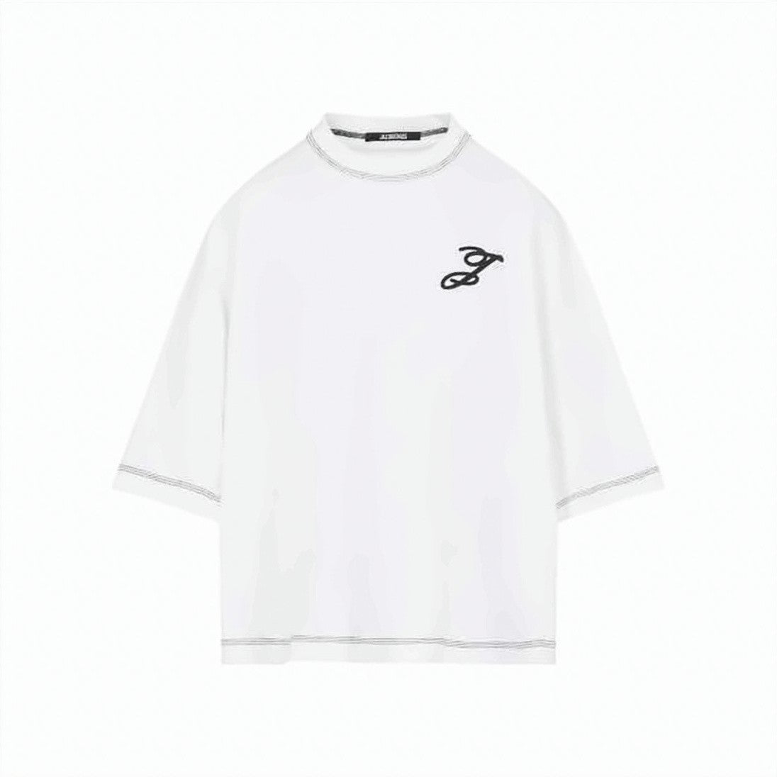 Jacquemus Relaxed-Fit Short-Sleeve T-Shirt With Subtle Embroidery