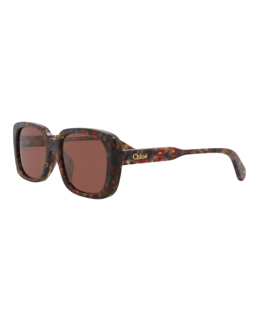 Chloé Square-Frame Recycled Acetate Sunglasses With Tortoiseshell Design