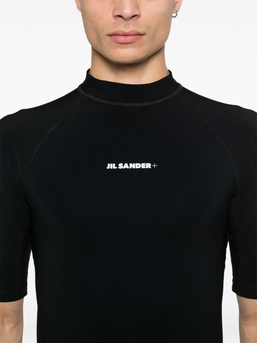 Jil Sander Fitted Short-Sleeved Black T-Shirt