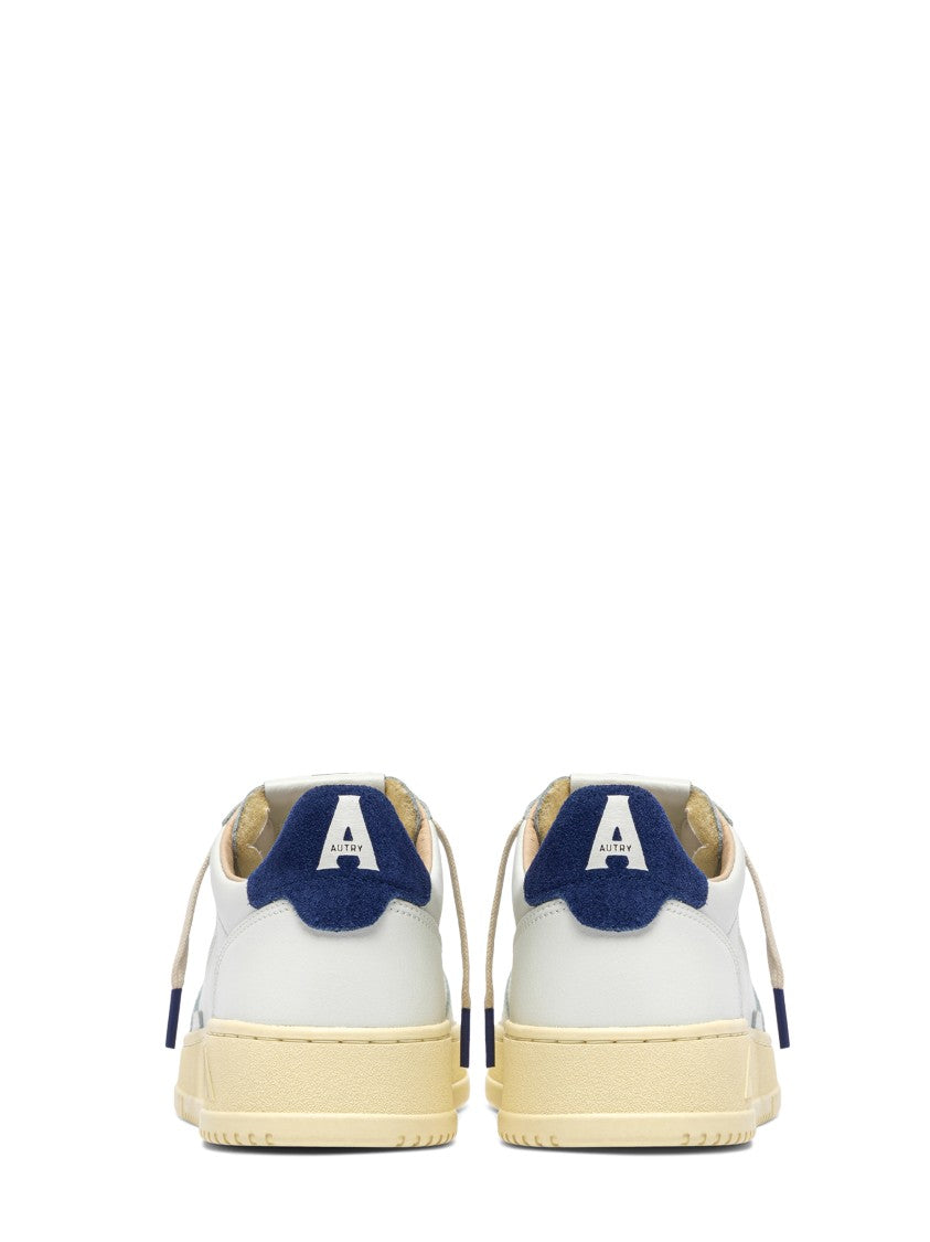 Autry Low-Top Sneakers In Smooth Leather With Suede Accents