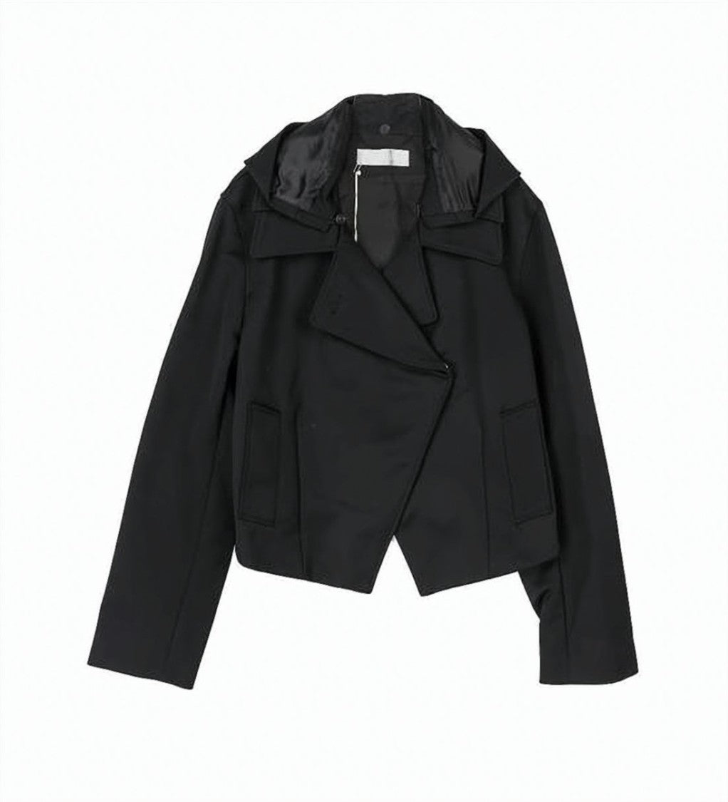 Our Legacy Cropped Double-Breasted Jacket With Asymmetrical Closure