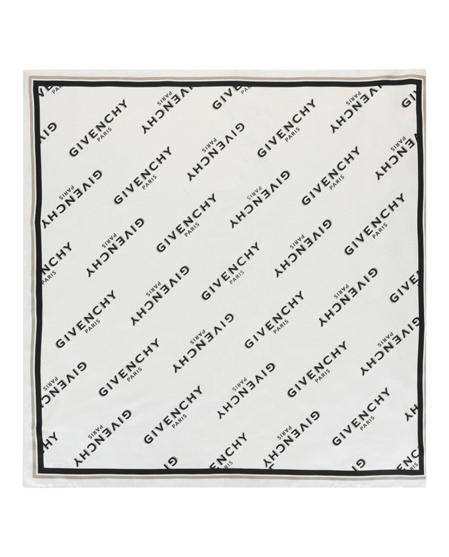 Givenchy Shadow Square Scarf In Silk