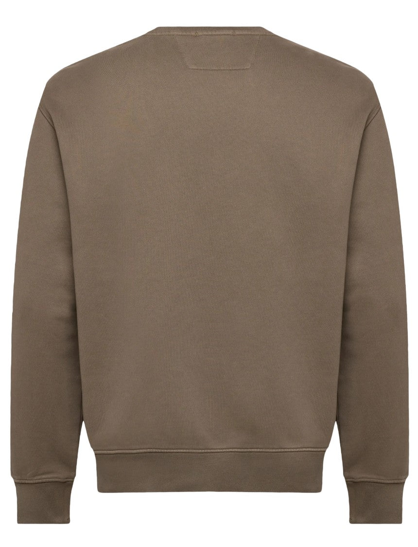C.P. Company Long-Sleeve Relaxed Fit Crewneck Sweatshirt With Ribbed Details