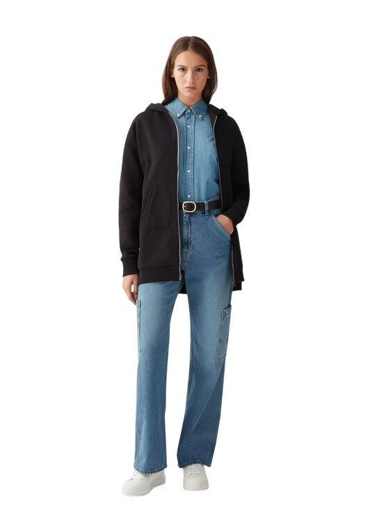 Colmar Originals Oversized Hooded Sweatshirt With Zip Closure