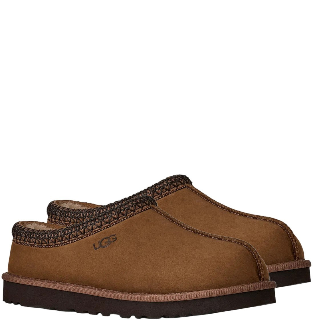 Ugg Brown/Black Suede Mules