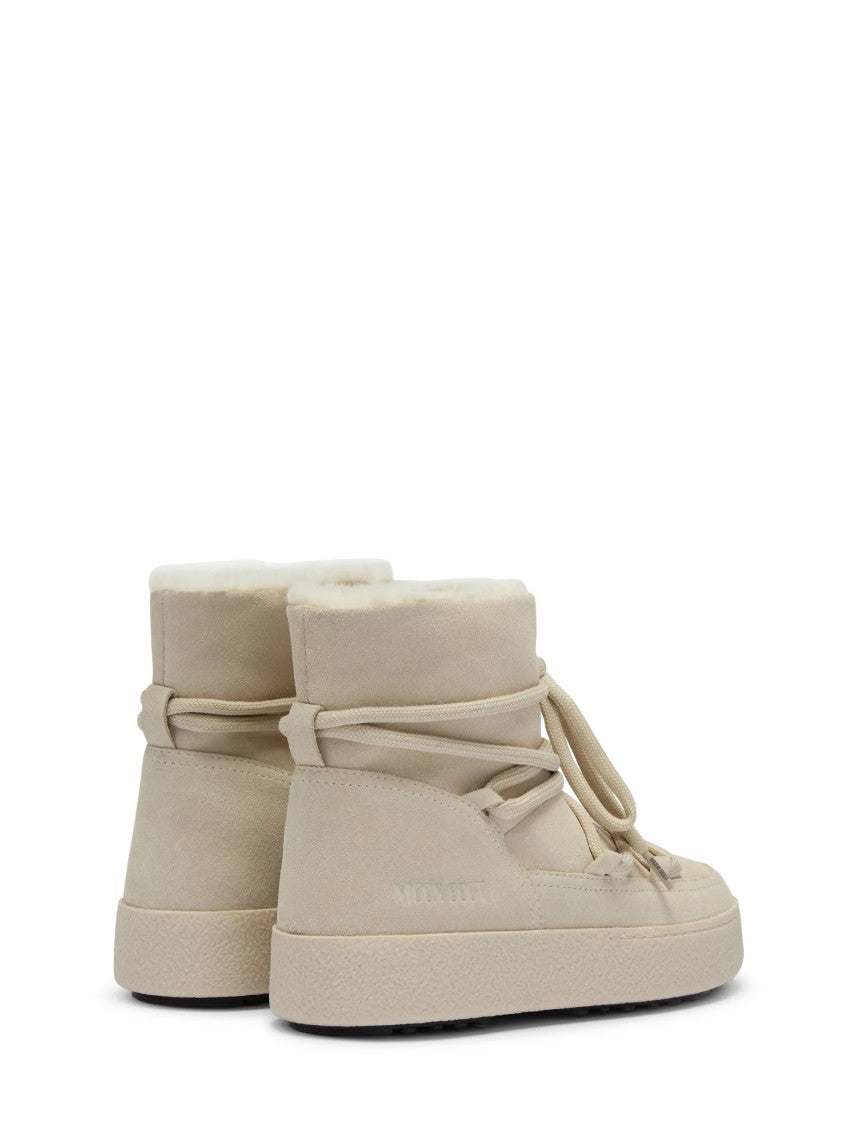 Moon Boot Ltrack Sofia Wrap-Around Lace Mid-Height Suede Boots