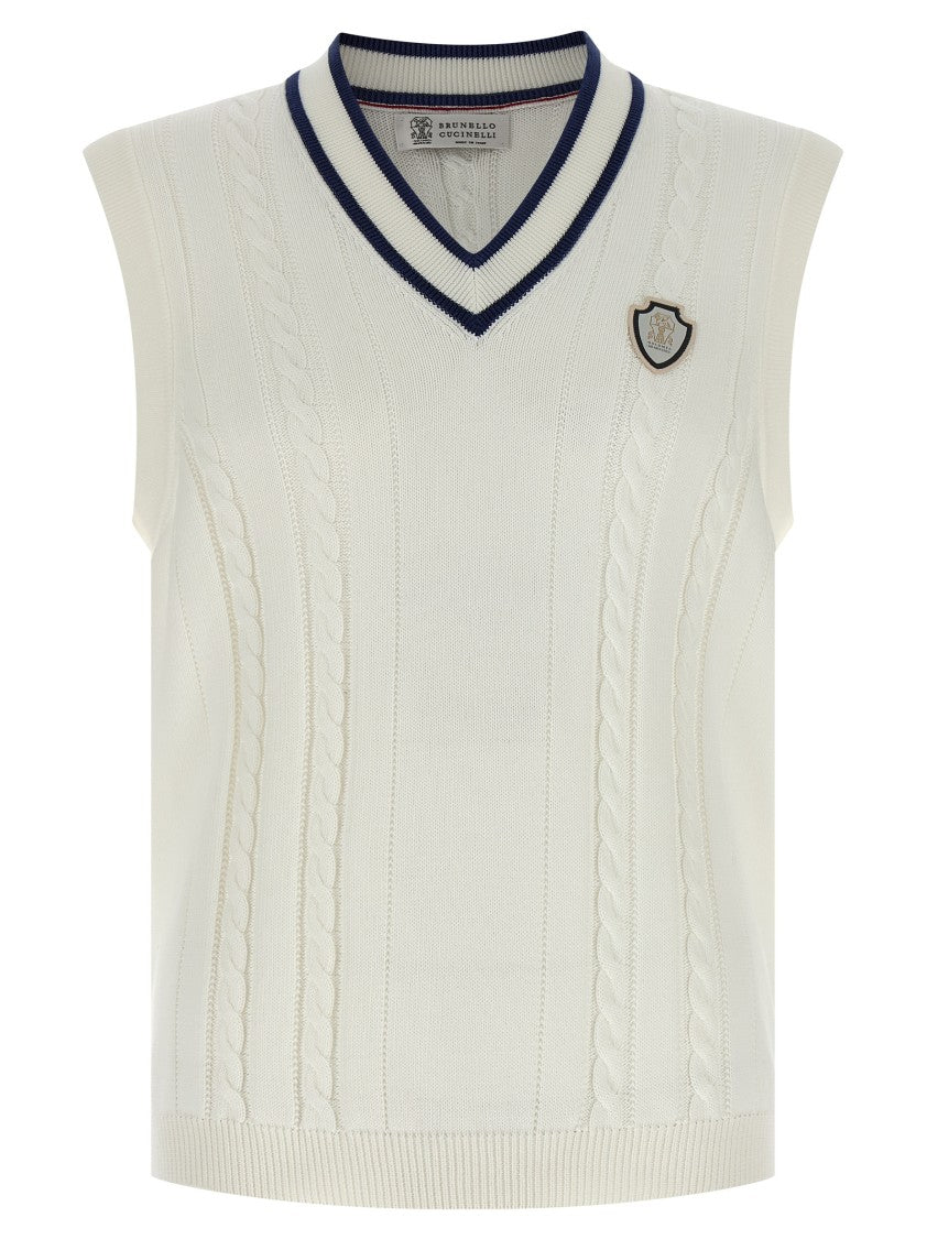 Brunello Cucinelli Cotton Braided Vest