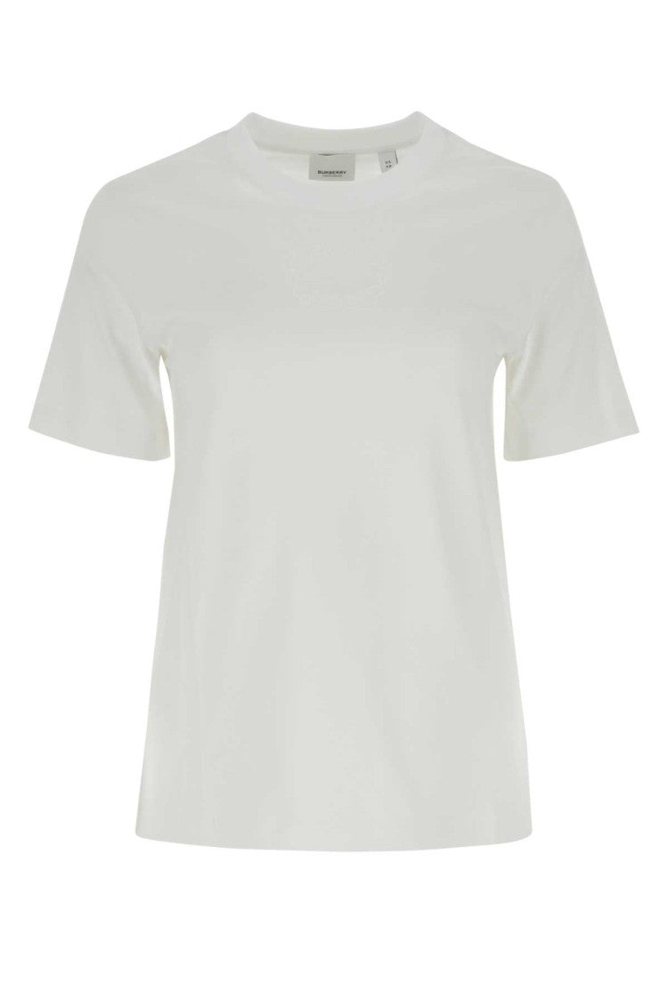 Burberry White Cotton T-Shirt