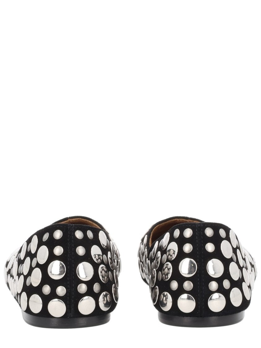 Khaite Jane Silver Studded Flats