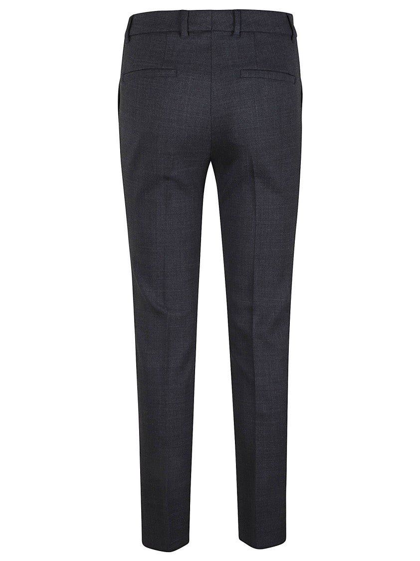 Incotex Tailored Grey Wool Pants With Straight-Leg Silhouette