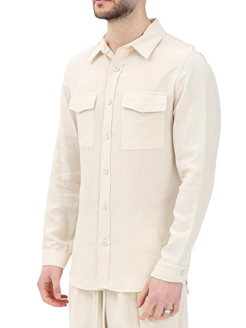 Yes London Butter Tencel Linen Men Shirt