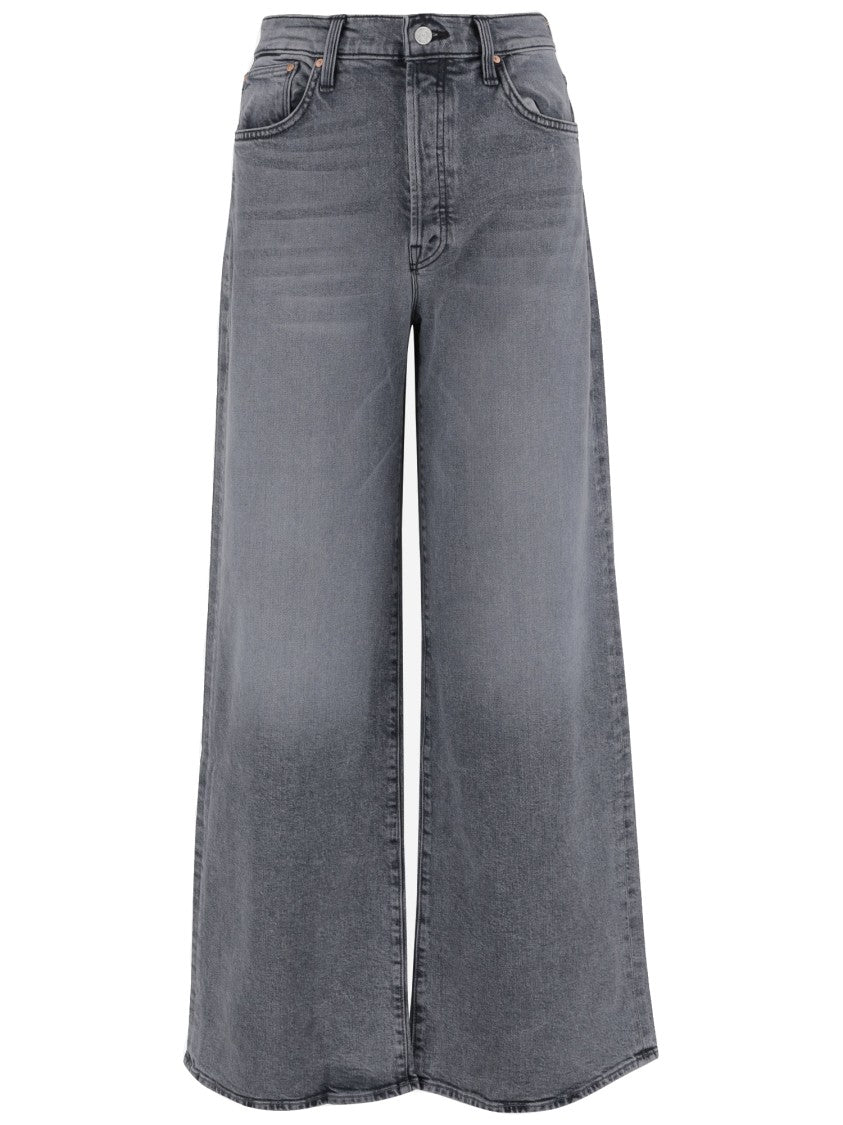 Mother Wide Leg Stretch Cotton Jeans