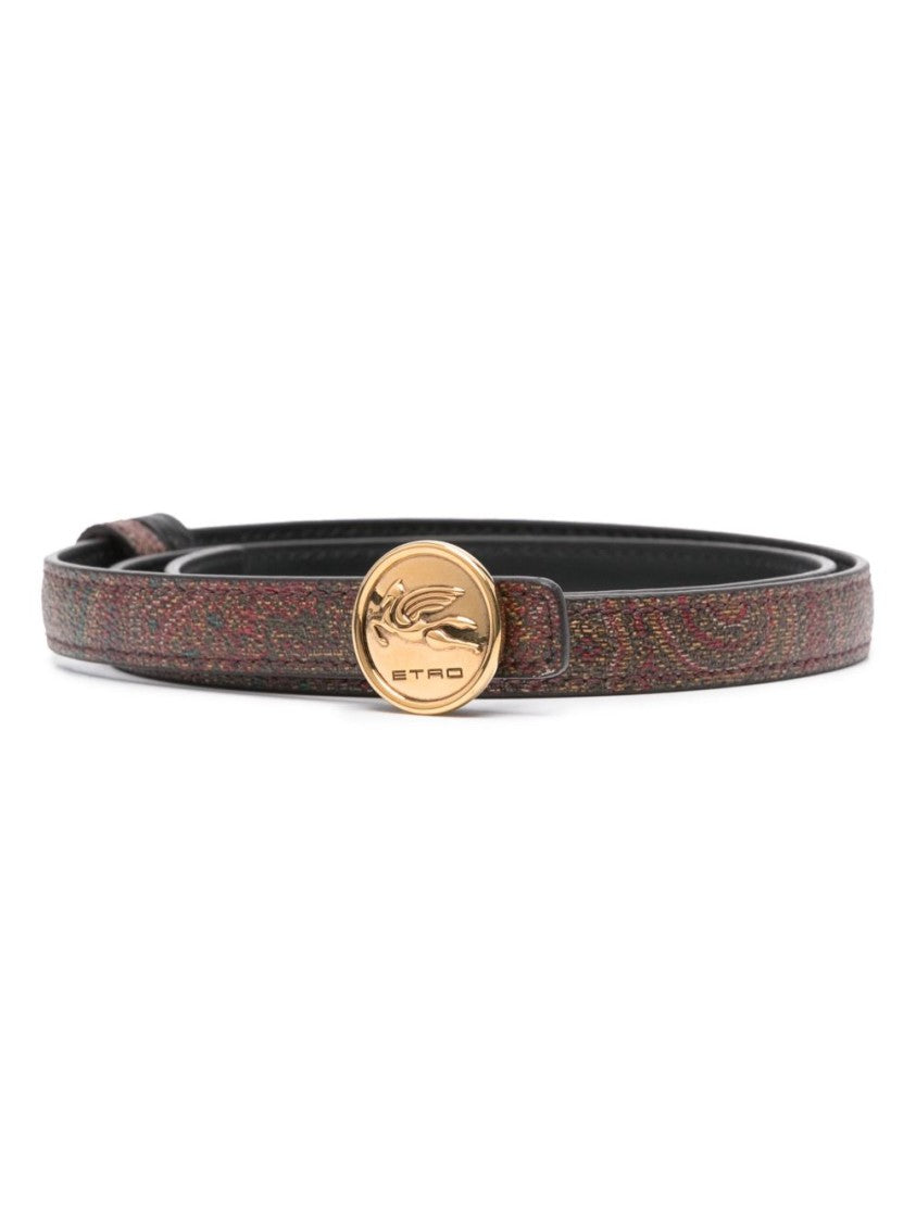 Etro Reversible Paisley Jacquard And Leather Etro Belt