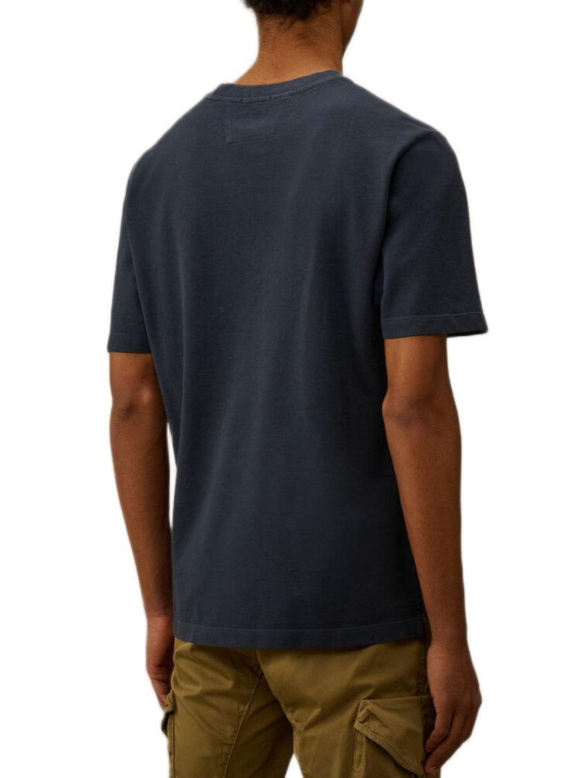 C.P. Company Cotton Crew Neck T-Shirt With Chest Pocket And Logo Detail