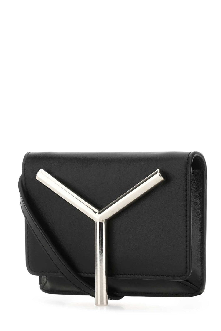 Y/Project Black Leather Mini Crossbody Bag