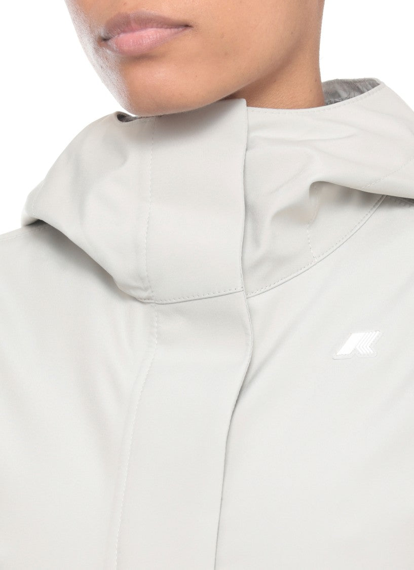 K-Way Beige Madalina Bonded Jersey Jacket