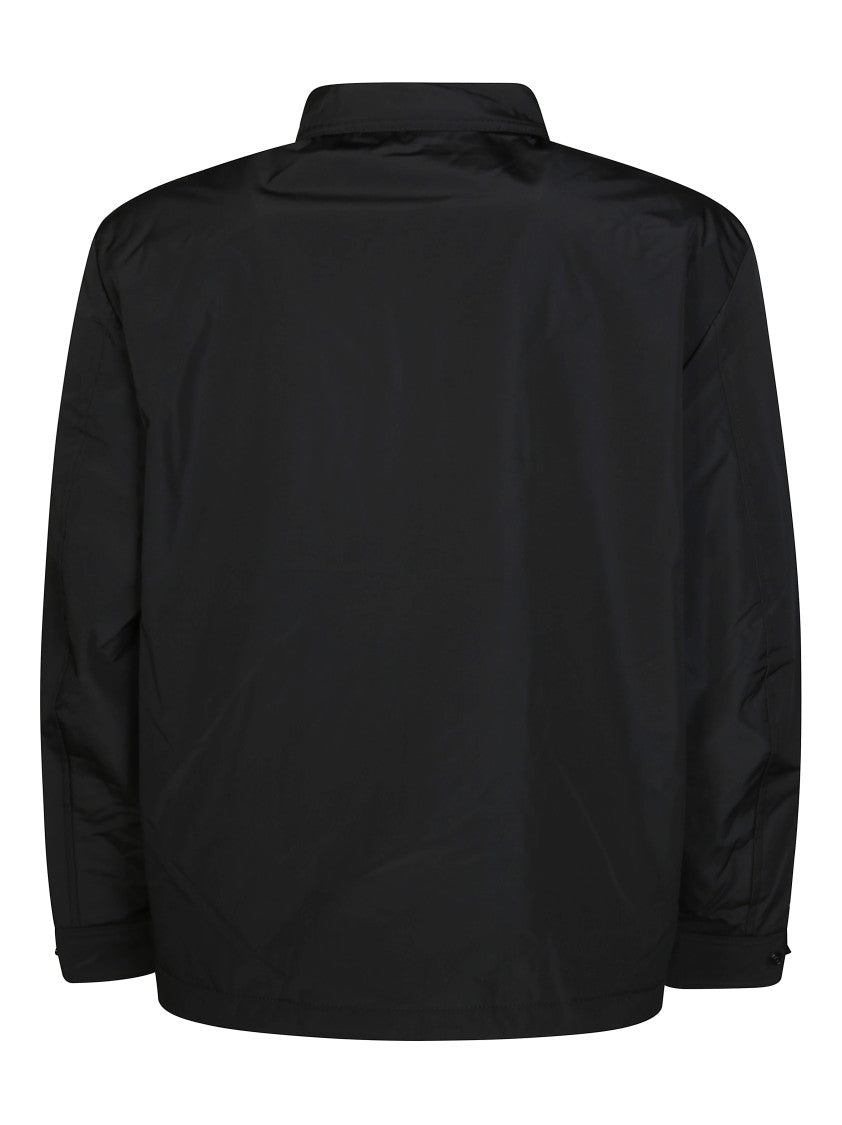 Diesel Modern Black Jacket With Intricate Graphic Detailing