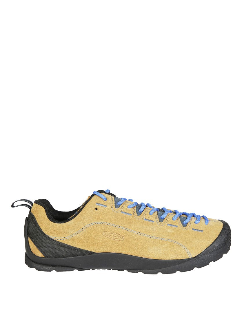 Keen Jasper M-Cathay Low-Profile Tan Suede Sneakers With Contrasting Black Sole