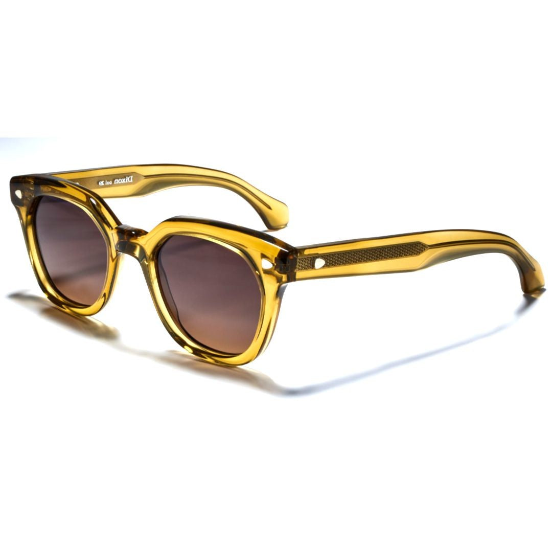 Hug Dixon Translucent Yellow Acetate Sunglasses With Gradient Lenses