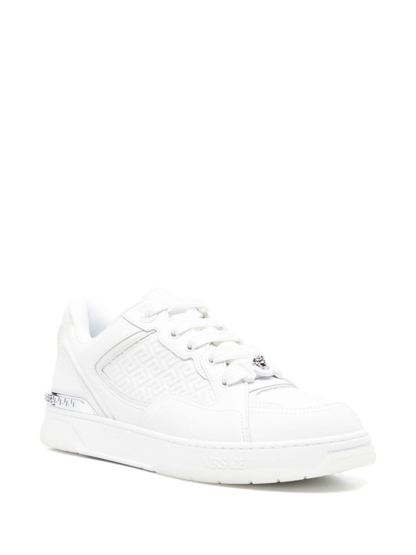 Versace Biggie Basket Sneakers With Embossed Greca Motifs