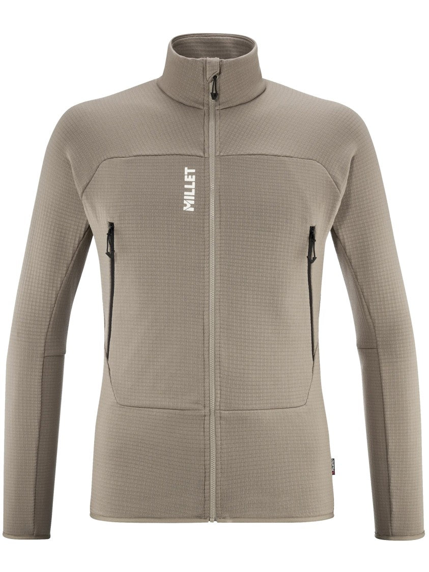 Millet Taupe Fusion Grid Textured Active Jacket