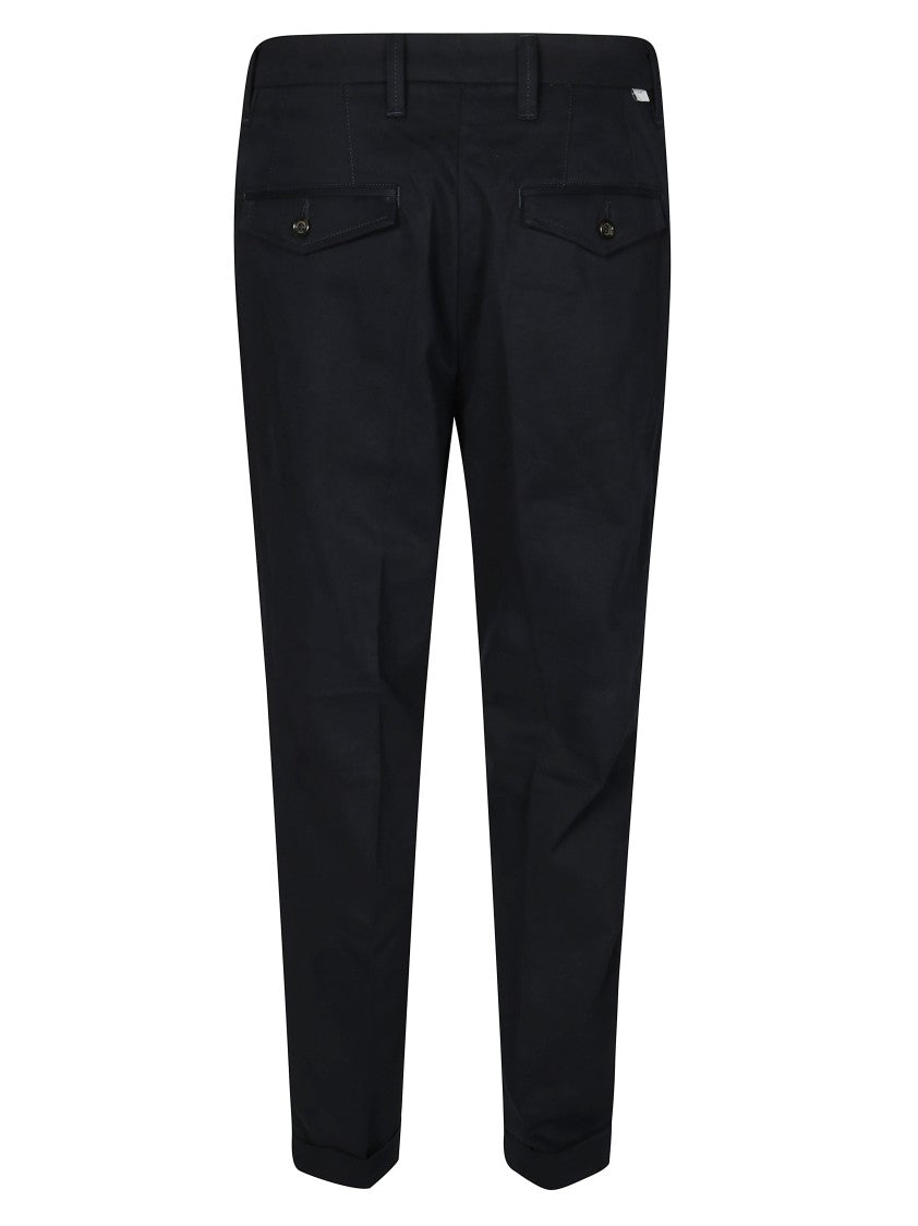 Paolo Pecora Tailored Grey Trousers With Single Front Pleats