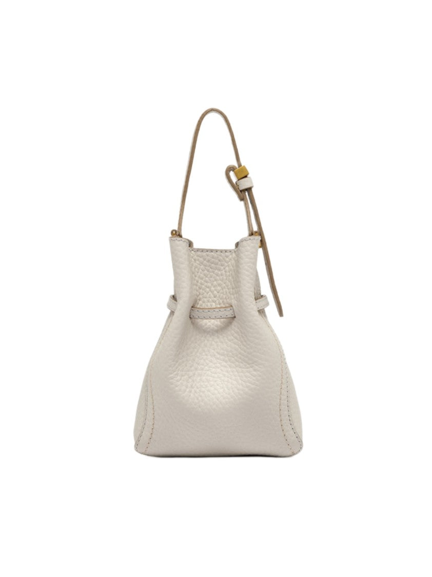 Gianni Chiarini Soft Textured Double Leather Handbag With Adjustable Strap
