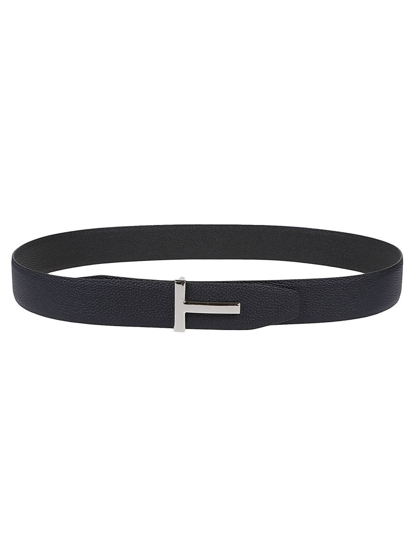 Tom Ford Reversible Calf Leather T-Buckle Belt