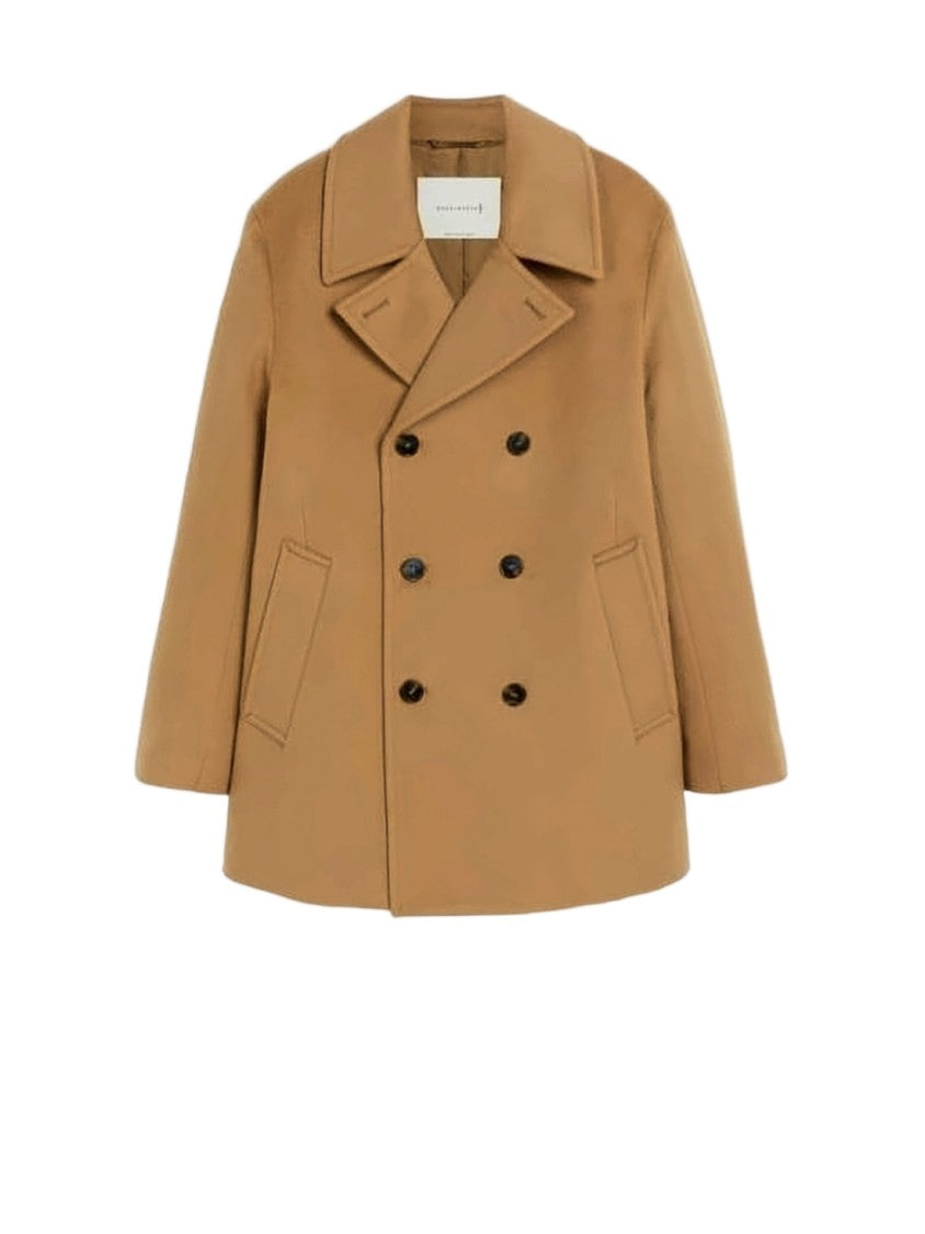 Mackintosh Double-Breasted Cape Coat With Wide Collar