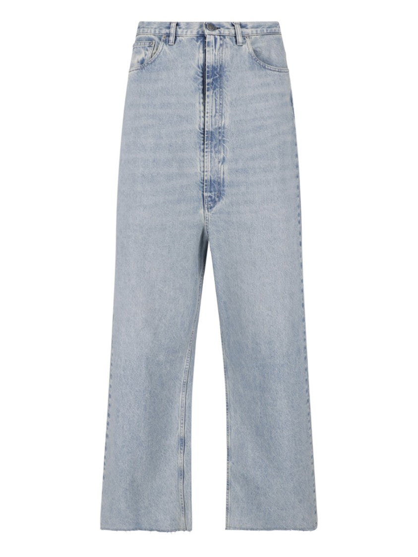 Maison Margiela Blue Four Stitches Wide-Leg Denim Jeans