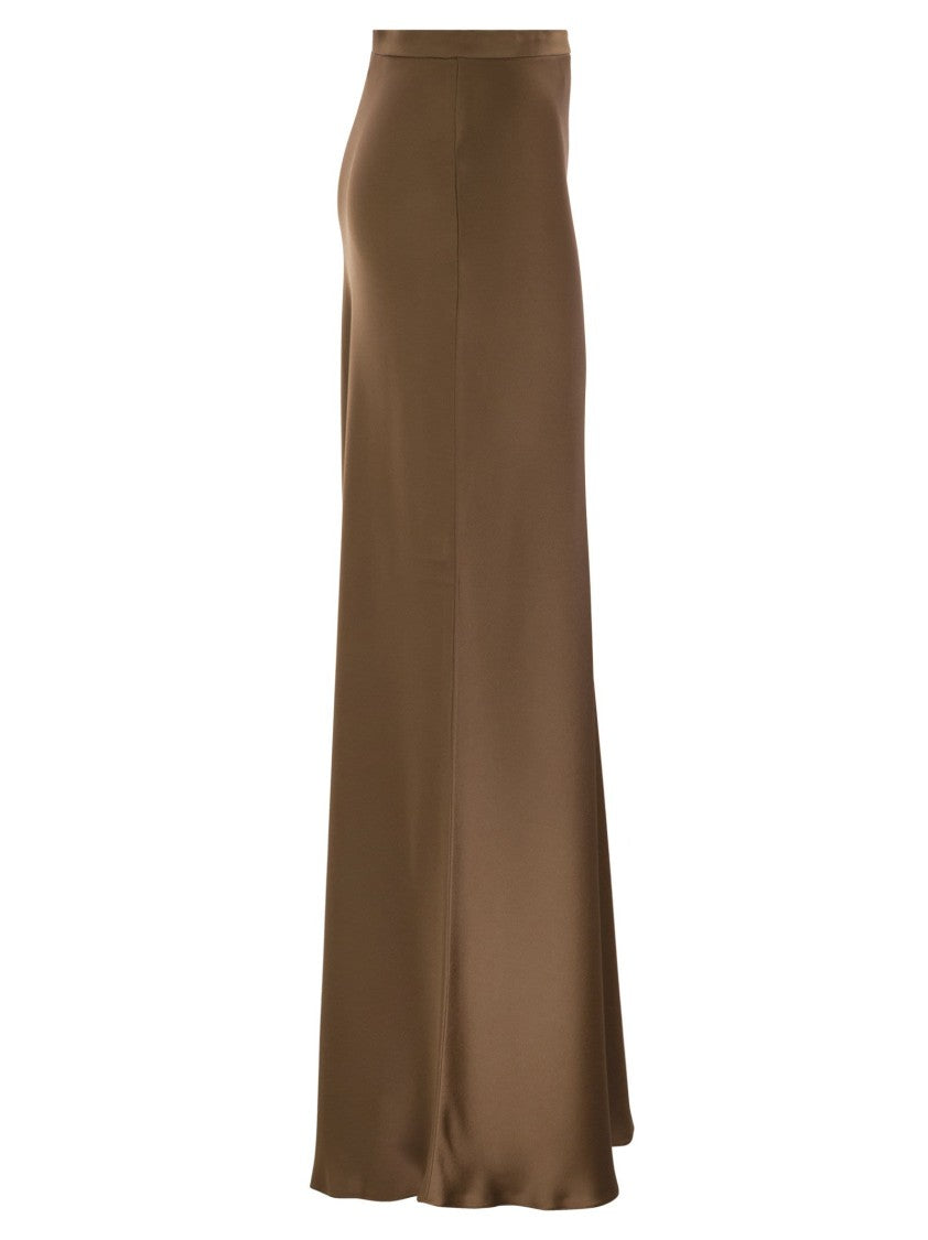 Max Mara Rimini - Flowing Skirt In Envers Satin
