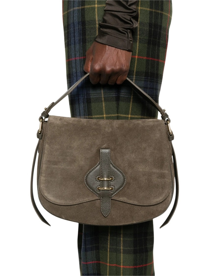 Coccinelle Mavery Medium Suede Shoulder Bag