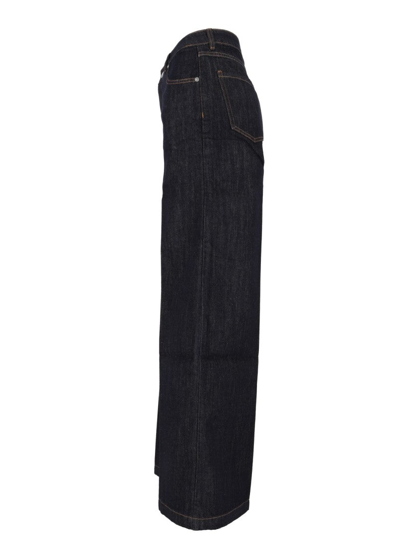 Ermanno Scervino Jeans Basic High-Waisted Wide-Leg Jeans