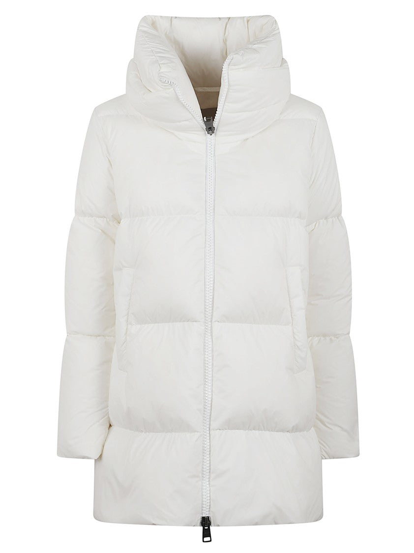 Herno High Collar Zip-Up Down Jacket