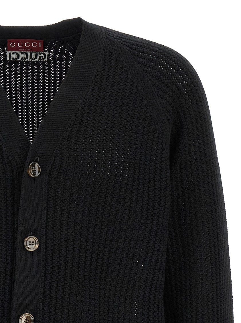 Gucci Web Ribbon Cardigan