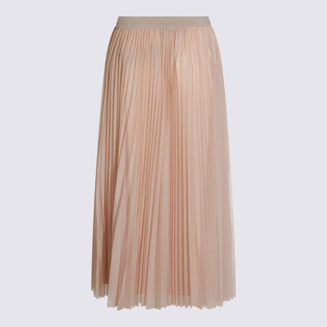 Fabiana Filippi Pleated Midi Skirt With Airy Silhouette
