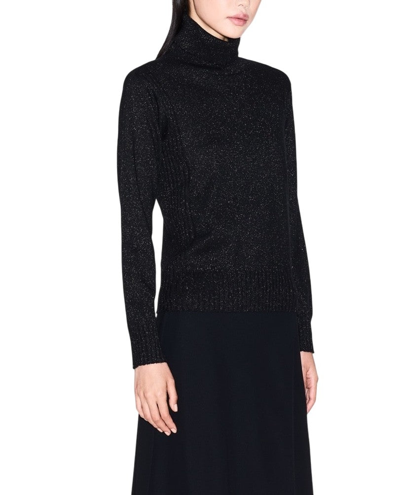 Armani Exchange Luminous Finish Turtleneck Sweater Crafted
