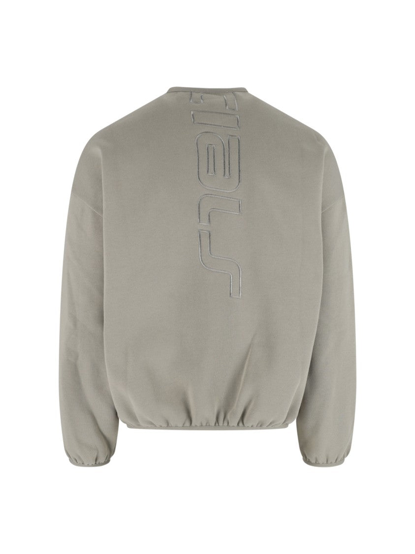 Fear Of God Essentials Grey Relaxed Embossed Vertical Logo Sweatshirt