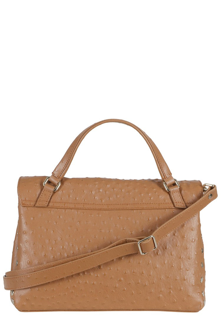 Zanellato Brown Postina Cactus Swivel Buckle Leather Shoulder Bag