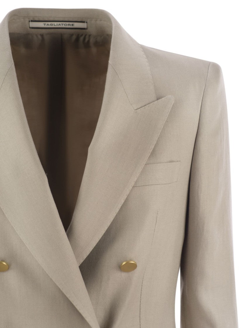 Tagliatore Paris - Linen Double-Breasted Blazer