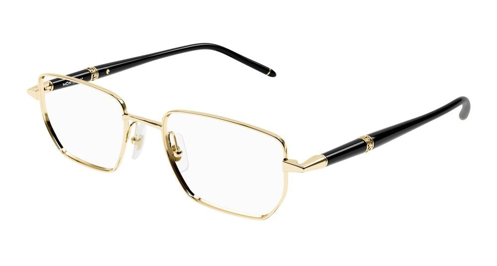 Montblanc Eyeglasses Montblanc Mb0347o 004 Gold Black Transparent 54/19/150